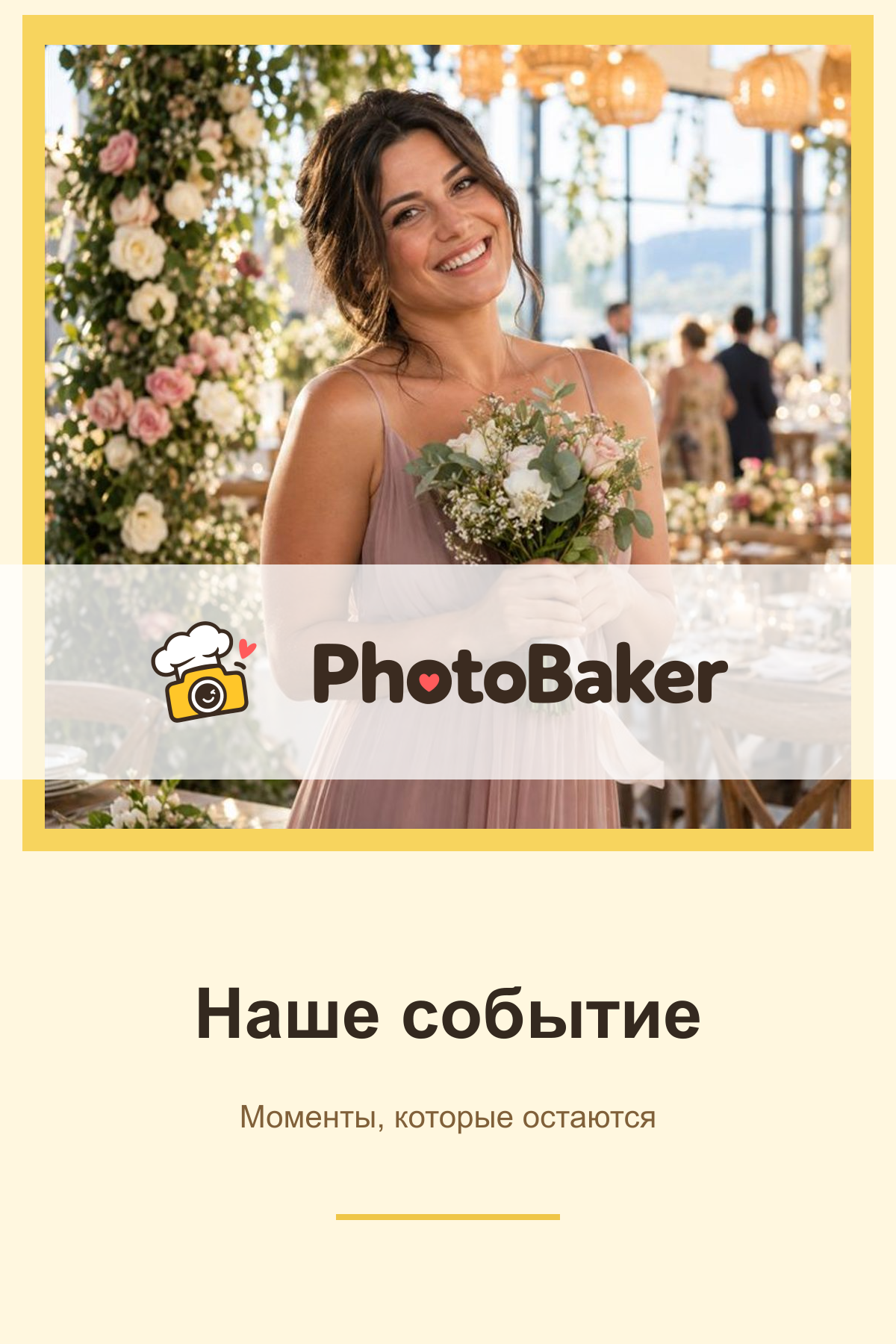 Учебный отпечаток с графическим водяным знаком PhotoBaker